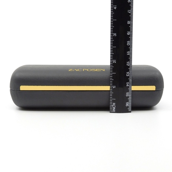 ZAC POSEN Grey & Gold Eyeglasses Case - Picture 5 of 6